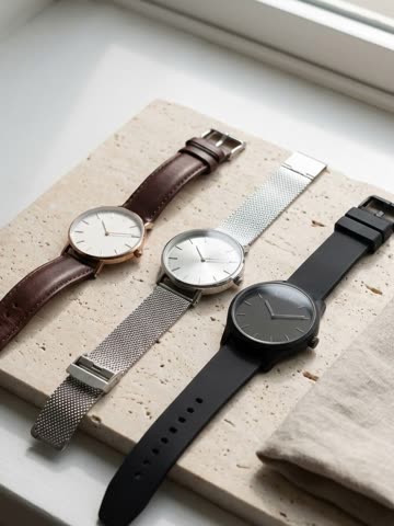 Three wristwatches